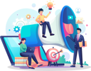 پیش‌نمایش فایل business-team-working-on-marketing-campaign-5200846 از پک کسب و کار