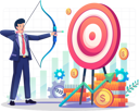 پیش‌نمایش فایل businessman-focusing-on-goal-5200831 از پک کسب و کار