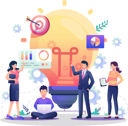 پیش‌نمایش فایل employees-working-on-business-idea-5200827 از پک کسب و کار