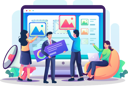 پیش‌نمایش فایل marketing-team-working-on-digital-marketing-5200833 از پک کسب و کار
