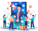 پیش‌نمایش فایل referral-marketing-campaign-by-businessman-5200850 از پک کسب و کار
