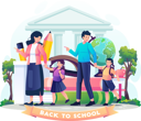 پیش‌نمایش فایل parents-take-their-children-to-school-5886049 از پک بازگشت به مدرسه