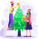 پیش‌نمایش فایل couple-decorating-christmas-tree-together-at-home-7132102 از پک کریسمس