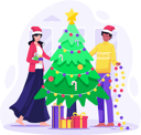 پیش‌نمایش فایل couple-decorating-christmas-tree-together-for-christmas-7132106 از پک کریسمس