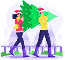 پیش‌نمایش فایل happy-couple-carrying-together-christmas-tree-preparing-to-celebration-christmas-7132100 از پک کریسمس
