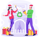 پیش‌نمایش فایل happy-couple-celebrate-and-enjoy-christmas-7132101 از پک کریسمس