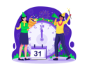 پیش‌نمایش فایل couple-celebrate-new-year-party-7207510 از پک سال نو
