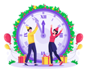 پیش‌نمایش فایل people-pushing-minutes-of-giant-clock-to-head-into-new-year-7207499 از پک سال نو