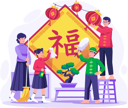 پیش‌نمایش فایل asian-family-doing-house-chores-together-7356401 از پک سال نو چینی