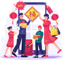 پیش‌نمایش فایل asian-family-is-shopping-online-via-smartphone-7356412 از پک سال نو چینی