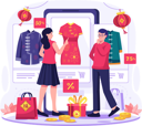 پیش‌نمایش فایل asian-people-shopping-online-through-smartphone-7356416 از پک سال نو چینی