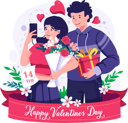 پیش‌نمایش فایل couple-take-a-selfie-on-valentines-day-7642022 از پک روز ولنتاین