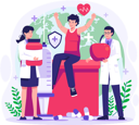 پیش‌نمایش فایل doctors-are-bringing-medicine-and-healthy-food-8271053 از پک روز جهانی سلامت