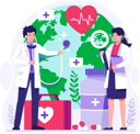 پیش‌نمایش فایل doctors-check-the-health-of-the-world-globe-with-a-stethoscope-8271050 از پک روز جهانی سلامت