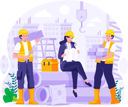 پیش‌نمایش فایل construction-workers-are-working-on-buildings-8381016 از پک روز کارگر