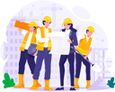 پیش‌نمایش فایل construction-workers-work-together-to-build-a-building-8381021 از پک روز کارگر