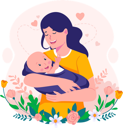 پیش‌نمایش فایل happy-young-mother-with-her-little-cute-baby-8511215 از پک روز مادر