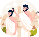 پیش‌نمایش فایل a-muslim-man-shave-or-trim-hair-8919399 از پک زیارت حج