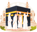 پیش‌نمایش فایل muslim-people-do-tawaf-or-walking-around-kaaba-in-mecca-8919394 از پک زیارت حج