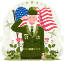 پیش‌نمایش فایل a-female-senior-veteran-saluting-on-veterans-day-10192893 از پک روز جانبازان