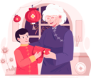 پیش‌نمایش فایل happy-asian-little-boy-received-a-red-envelope-or-lucky-money-from-his-grandmother-10617355 از پک سال نو چینی