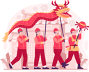 پیش‌نمایش فایل people-in-traditional-costumes-perform-a-dragon-dance-in-front-of-the-temple-gate-for-the-chinese-new-year-celebration-10617346 از پک سال نو چینی