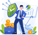 پیش‌نمایش فایل businessman-holding-a-shield-to-protect-his-business-and-investments-with-insurance-11773202 از پک بیمه