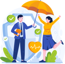 پیش‌نمایش فایل businessman-insurance-agent-holding-an-umbrella-protecting-a-female-client-11773205 از پک بیمه