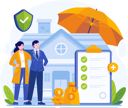 پیش‌نمایش فایل happy-couple-with-a-house-covered-by-insurance-11773234 از پک بیمه