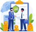 پیش‌نمایش فایل young-businessman-shaking-hands-with-a-male-insurance-agent-in-front-of-a-huge-insurance-policy-paper-document-11773200 از پک بیمه