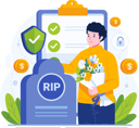 پیش‌نمایش فایل young-man-holds-a-bouquet-of-flowers-near-a-tombstone-11773215 از پک بیمه