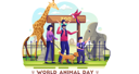 پیش‌نمایش فایل family-visiting-zoo-to-celebrate-world-animal-day-4254557 از پک روز جهانی حیوانات