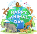 پیش‌نمایش فایل happy-world-animal-day-4254562 از پک روز جهانی حیوانات
