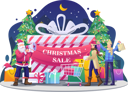 پیش‌نمایش فایل people-are-shopping-with-santa-claus-4524113 از پک کریسمس