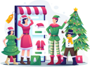 پیش‌نمایش فایل people-doing-online-shopping-of-christmas-outfits-4524116 از پک کریسمس