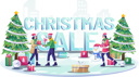 پیش‌نمایش فایل people-ice-skiing-and-giving-gifts-to-each-other-4524111 از پک کریسمس