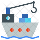 پیش‌نمایش فایل cargo-ship-19 از پک لجستیک، سبک تخت