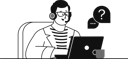 پیش‌نمایش فایل customer-support-executive-solving-user-queries-4550408 از پک واو سیاه‌وسفید 2