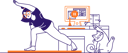 پیش‌نمایش فایل girl-doing-exercise-at-home-4550232 از پک واو خطی 2