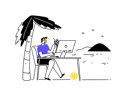 پیش‌نمایش فایل work-on-vacation-4606906 از پک اوی - اوی