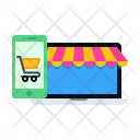پیش‌نمایش فایل shooping-shop-online-store-cart-ecommerce-device-laptop-mobile از پک مفهوم دسته بندی ها
