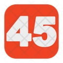 پیش‌نمایش فایل fourty-five-number-5387846 از پک عدد ۰ - ۱۰۰