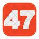 پیش‌نمایش فایل fourty-seven-number-5387844 از پک عدد ۰ - ۱۰۰