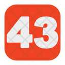 پیش‌نمایش فایل fourty-three-number-5387848 از پک عدد ۰ - ۱۰۰