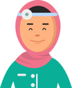 پیش‌نمایش فایل female-arabic-doctor-6459247 از پک آواتارهای پزشکان