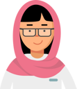 پیش‌نمایش فایل female-muslim-doctor-6459240 از پک آواتارهای پزشکان