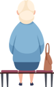 پیش‌نمایش فایل aged-woman-sitting-on-bench-6459303 از پک افراد در حال تماشا