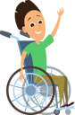 پیش‌نمایش فایل disabled-boy-sitting-on-wheelchair-6495629 از پک افراد دارای معلولیت