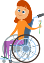 پیش‌نمایش فایل disabled-girl-holding-flower-while-sitting-on-wheelchair-6495626 از پک افراد دارای معلولیت