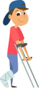 پیش‌نمایش فایل injured-boy-walking-with-the-help-of-sticks-6495624 از پک افراد دارای معلولیت